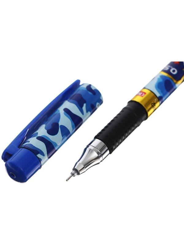 Ручка гелевая 0.5 мм, стержень чёрный, корпус с рисунком 