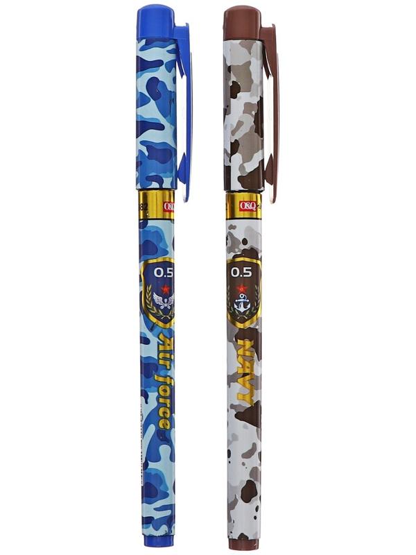 Ручка гелевая 0.5 мм, стержень чёрный, корпус с рисунком 