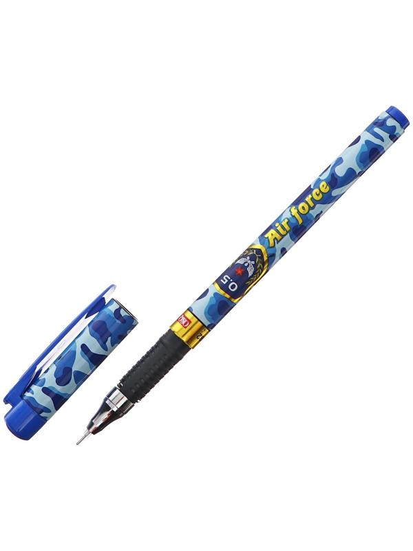 Ручка гелевая 0.5 мм, стержень чёрный, корпус с рисунком 