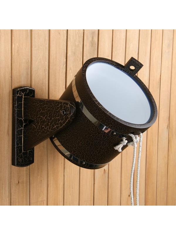 Обливное устройство с пластиком (КРАКЕЛЮР) 14 л, античный орех