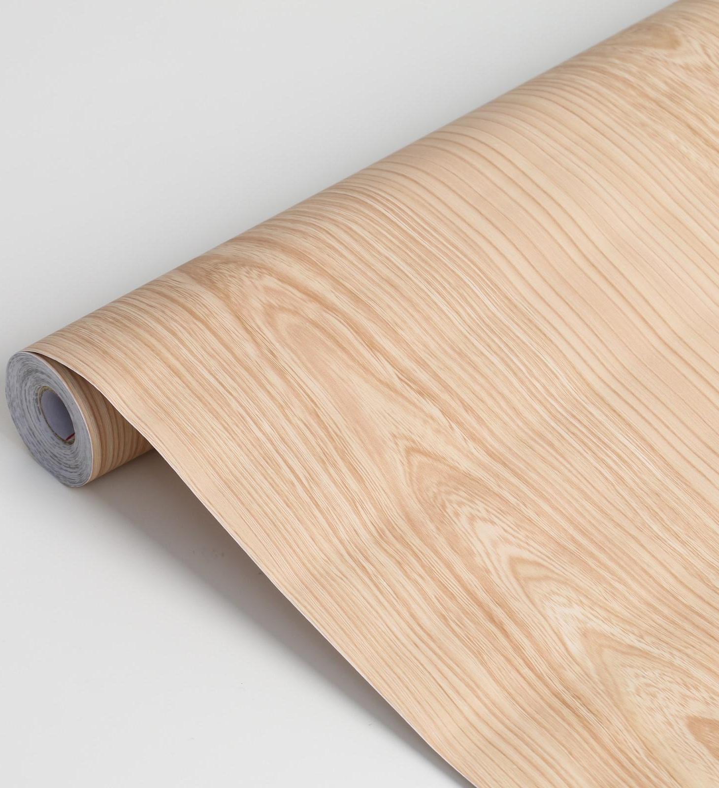 Пленка самоклеящаяся D&B 0165W, Дерево светлое, 0,45х8м