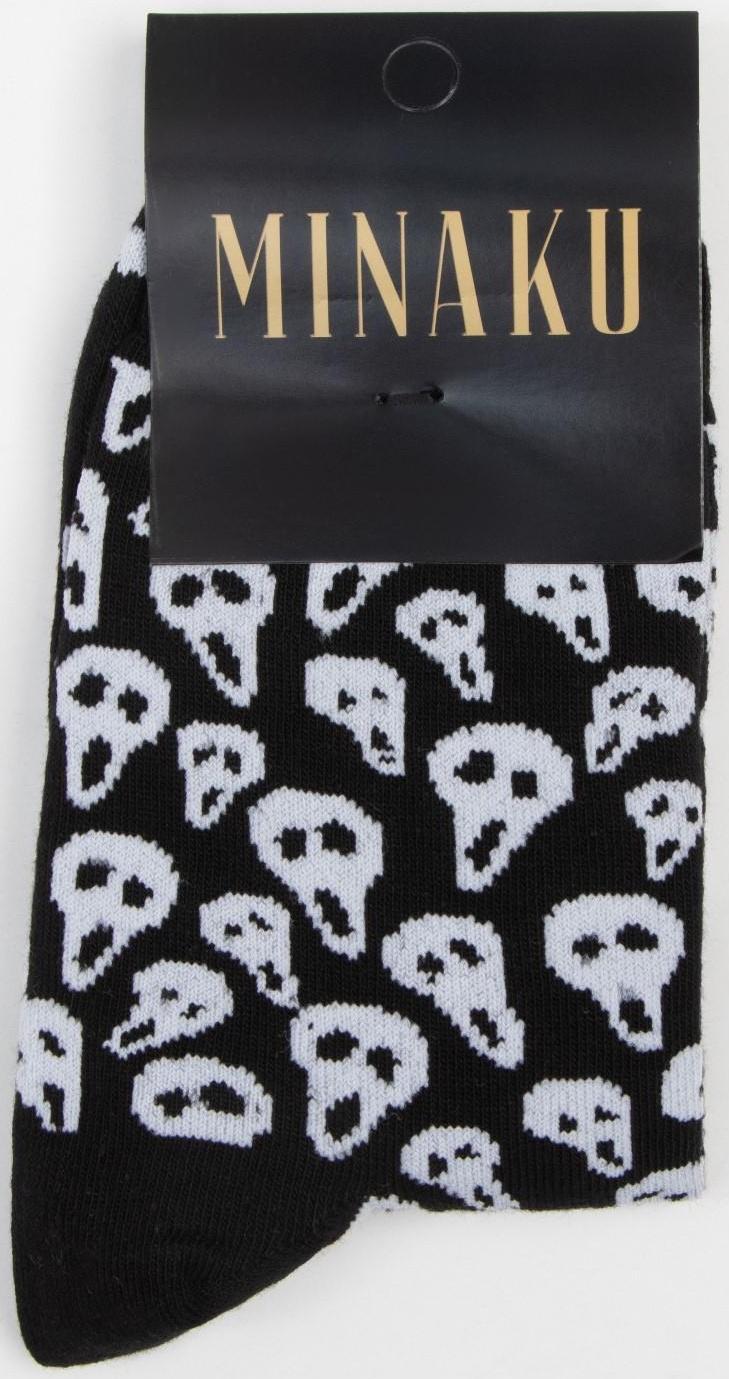 Носки MINAKU «Крик», цвет чёрный, размер 42-43 (29 см)