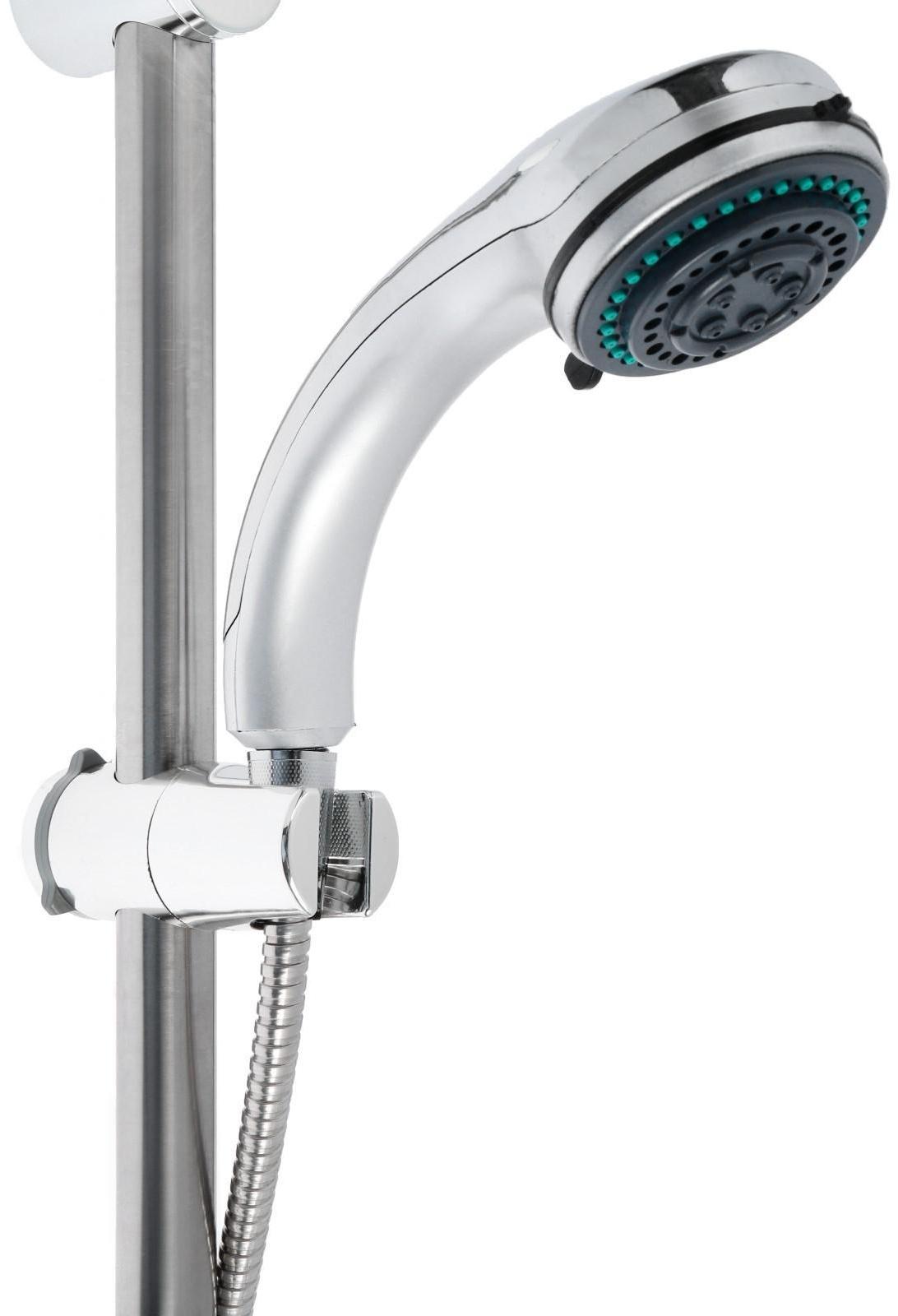 Набор для душа ZEIN ZN0103, шланг 150 см, стойка с мыльницей, лейка 3 режима, сатин