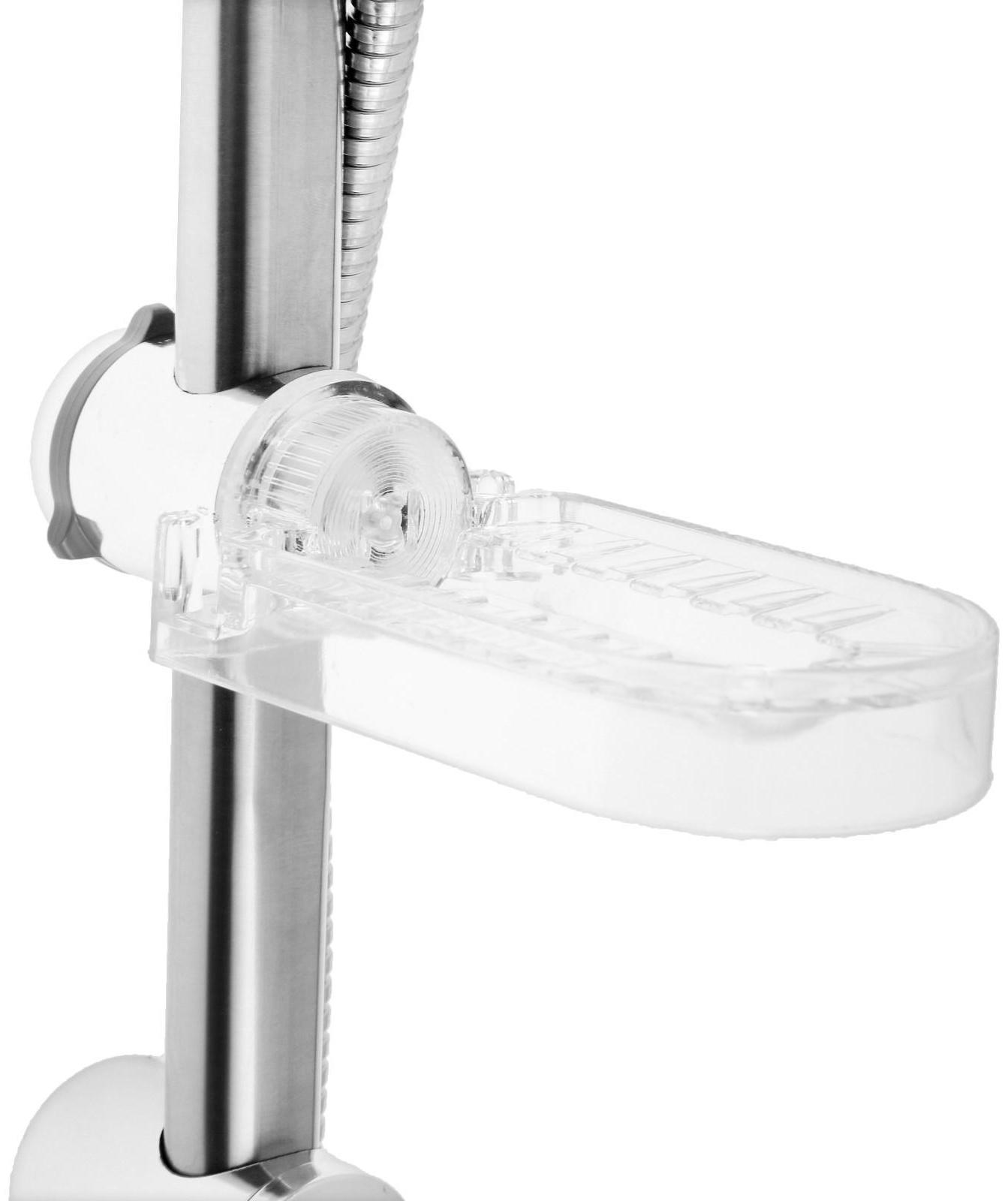 Набор для душа ZEIN ZN0103, шланг 150 см, стойка с мыльницей, лейка 3 режима, сатин