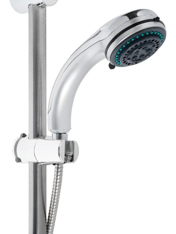 Набор для душа ZEIN ZN0103, шланг 150 см, стойка с мыльницей, лейка 3 режима, сатин