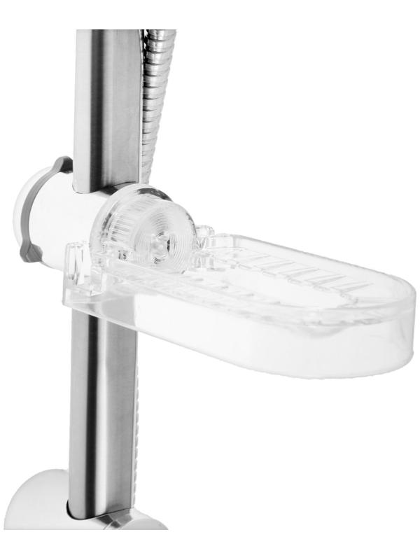 Набор для душа ZEIN ZN0103, шланг 150 см, стойка с мыльницей, лейка 3 режима, сатин