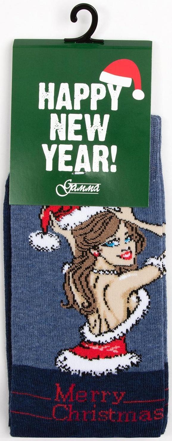 Носки мужские, цвет тёмно-синий меланж, размер 25-27