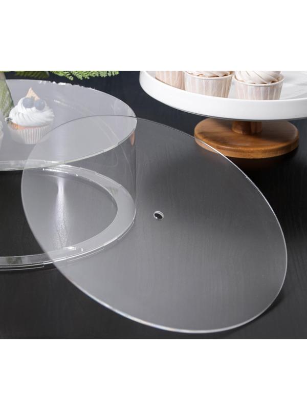 Фальшярус для торта, цилиндр, d=30 см, h=12 см, цвет прозрачный