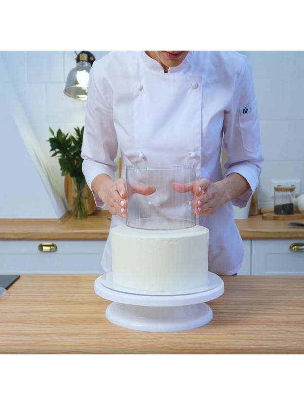 Фальшярус для торта, цилиндр, d=30 см, h=12 см, цвет прозрачный