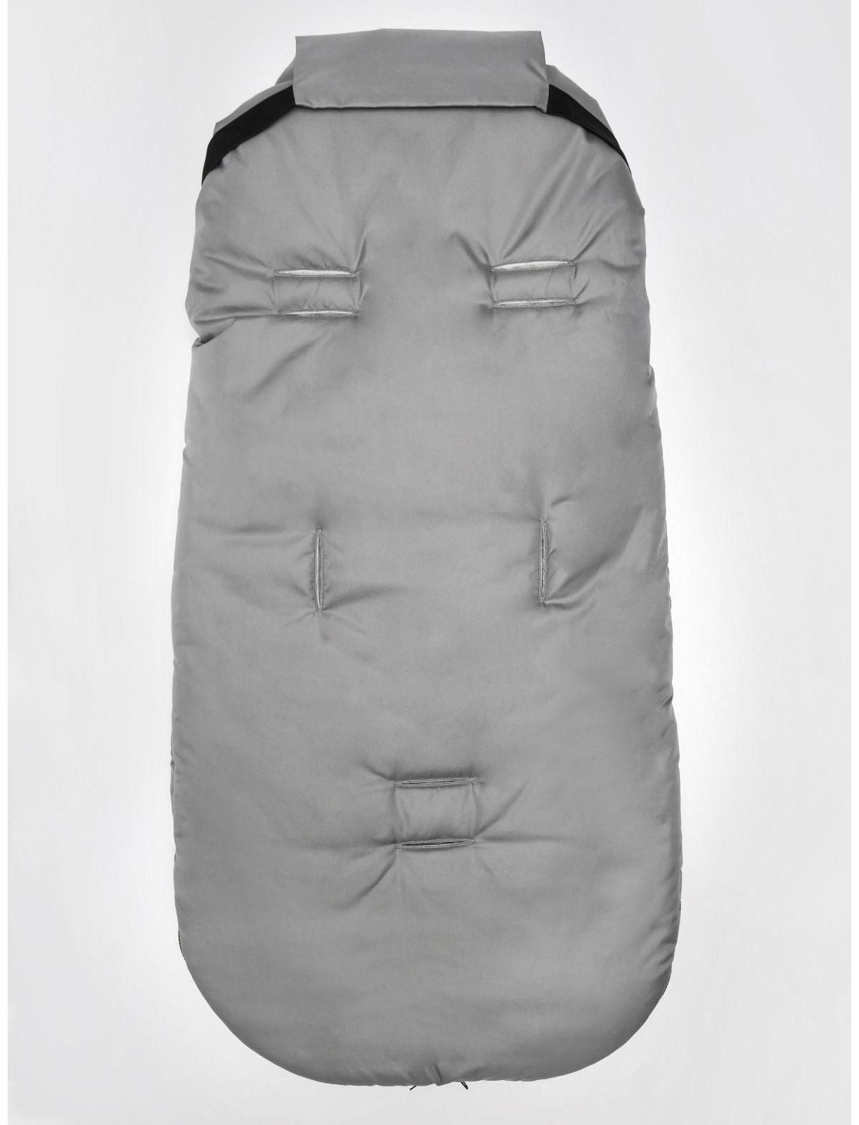 Конверт зимний меховой AmaroBaby Snowy Travel, цвет серый, 105 см