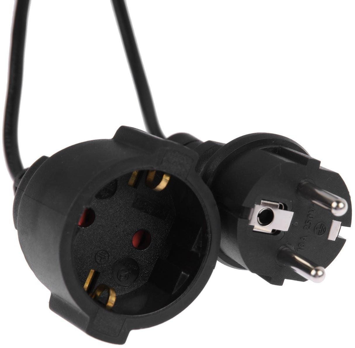 Удлинитель на каркасе Luazon Lighting ECO, 1 розетка, 20 м, 10 А, ПВС 3х0.75 мм2, с з/к,IP20