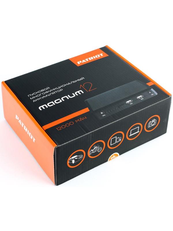 Пусковой многофункциональный аккумулятор PATRIOT MAGNUM 12, 12000 мАч