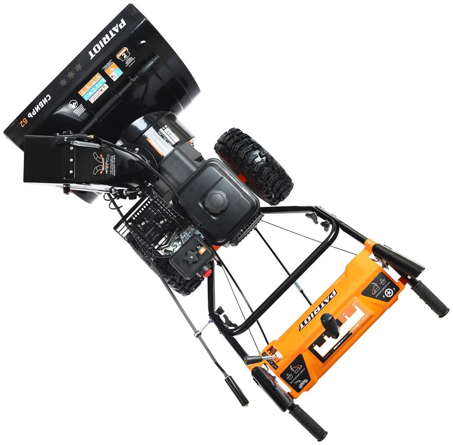 Снегоуборщик PATRIOT СИБИРЬ62, 4Т, 7 л.с, 5.15 кВт, ковш 61 см, выброс 15 м, колеса 14