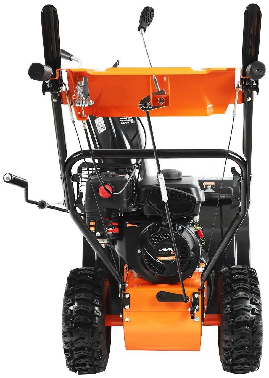 Снегоуборщик PATRIOT СИБИРЬ62, 4Т, 7 л.с, 5.15 кВт, ковш 61 см, выброс 15 м, колеса 14