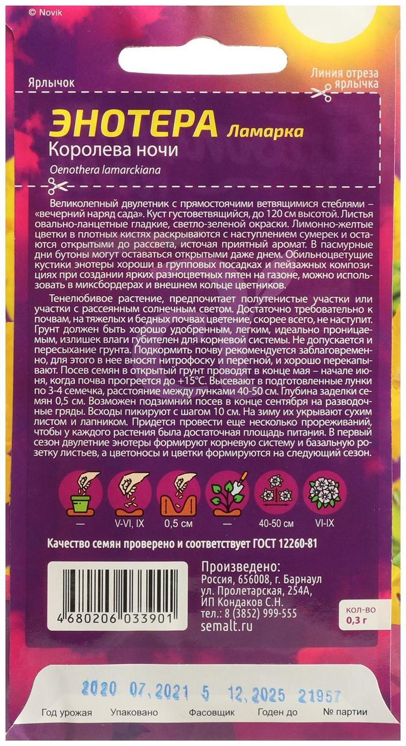 Семена цветов Энотера 