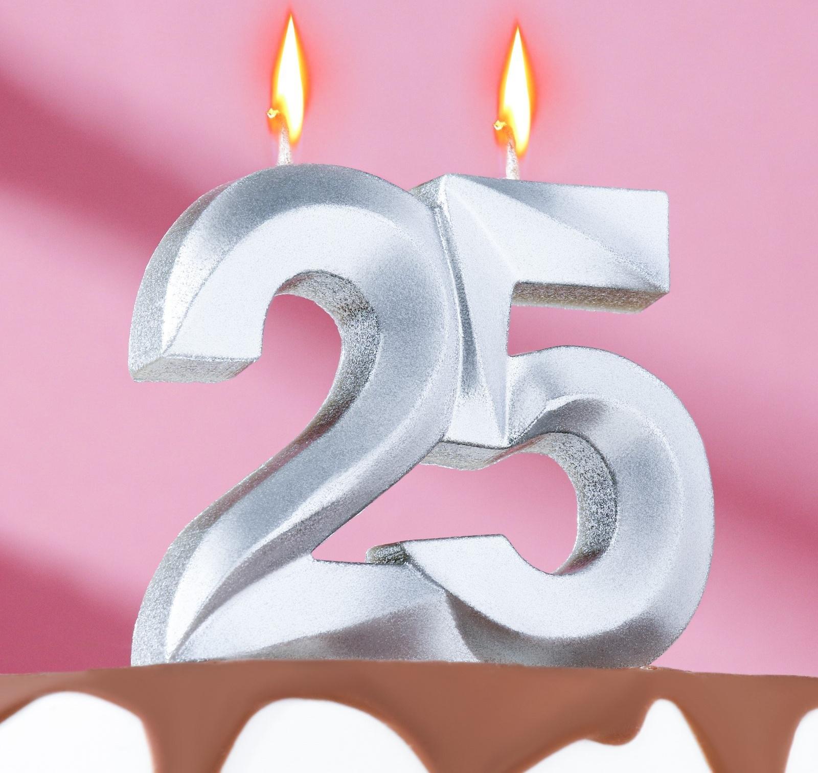 Свеча в торт юбилейная 