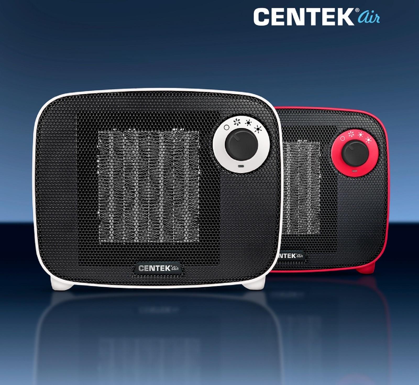 Тепловентилятор Centek CT-6022, керамический, настольный, 1500 Вт, 15 м², красный