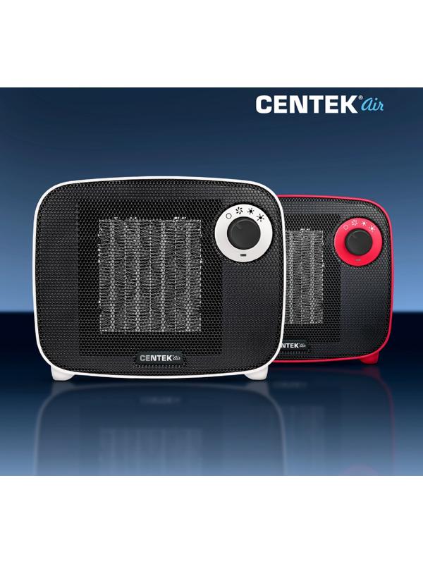 Тепловентилятор Centek CT-6022, керамический, настольный, 1500 Вт, 15 м², красный