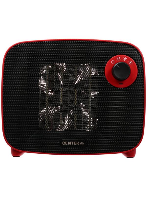 Тепловентилятор Centek CT-6022, керамический, настольный, 1500 Вт, 15 м², красный