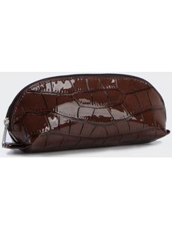 Косметичка на молнии, цвет бордовый