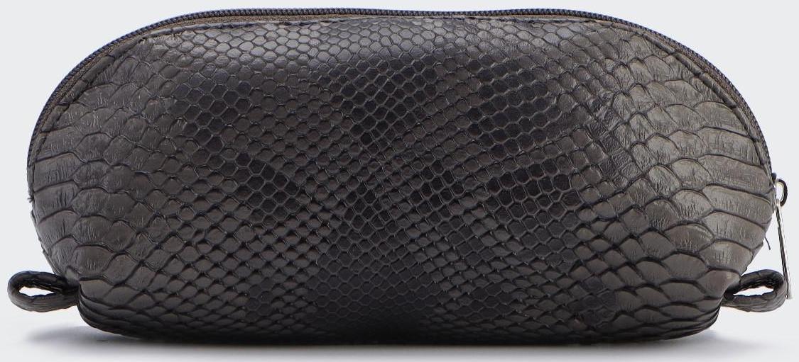 Косметичка на молнии, цвет темно серый