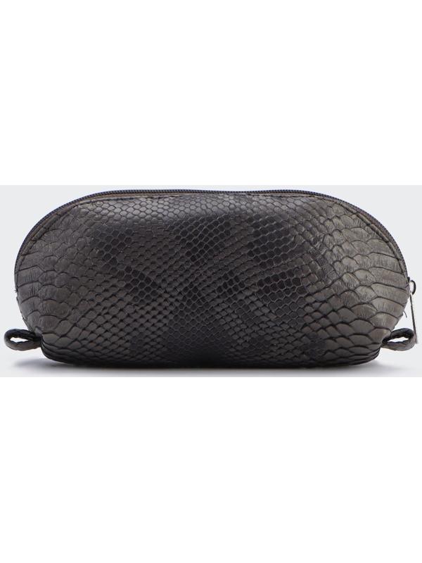 Косметичка на молнии, цвет темно серый