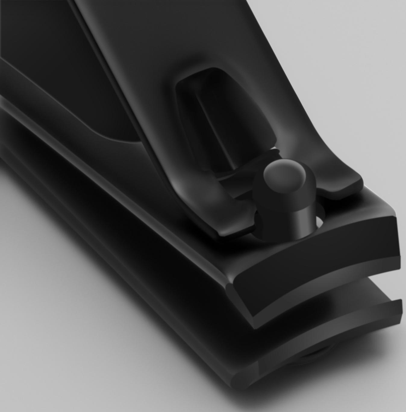 Кусачки-книпсер педикюрные, 8 см, на блистере, цвет чёрный