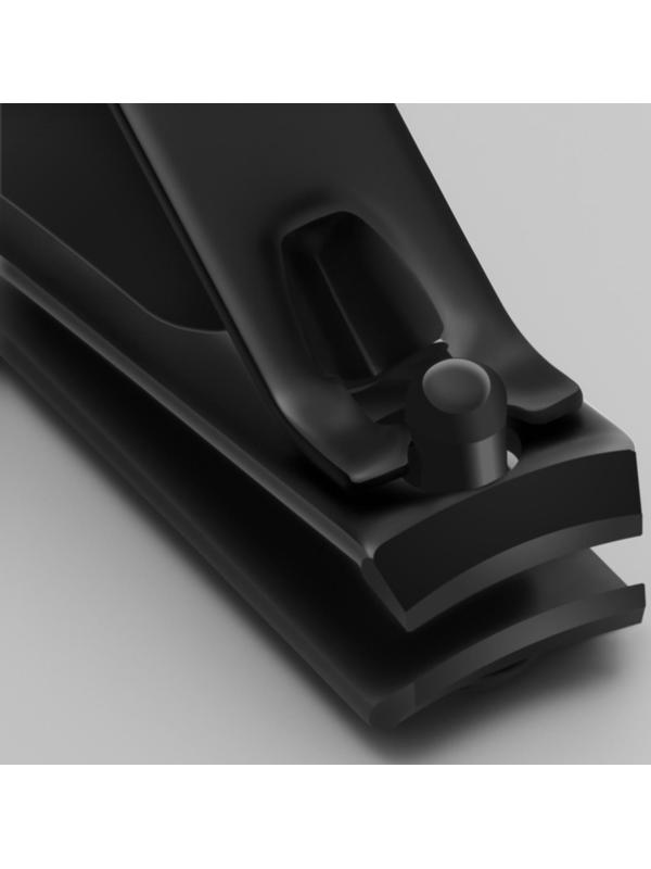 Кусачки-книпсер педикюрные, 8 см, на блистере, цвет чёрный