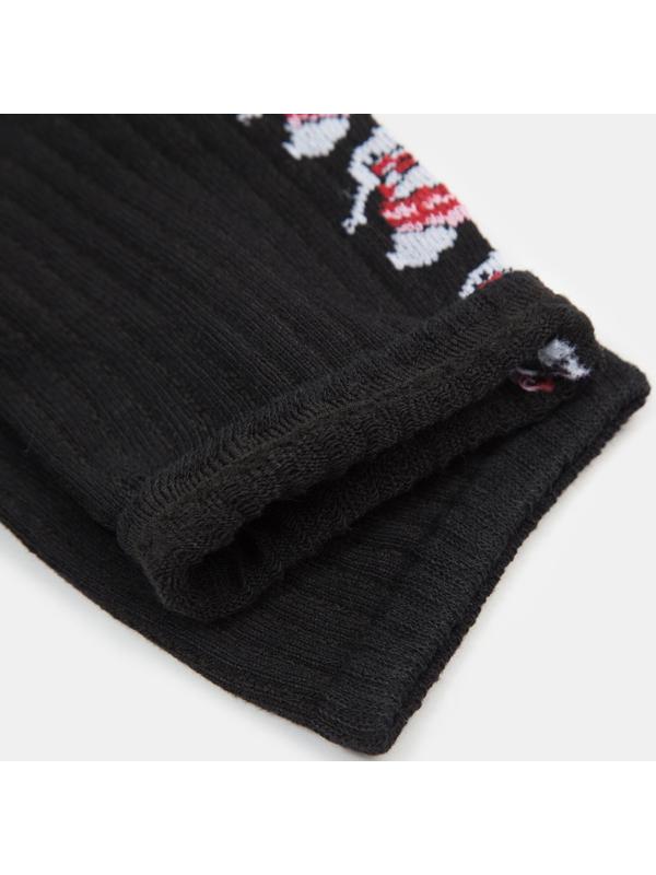 Носки новогодние мужские «Снеговики» MINAKU цвет чёрный, размер 40-41