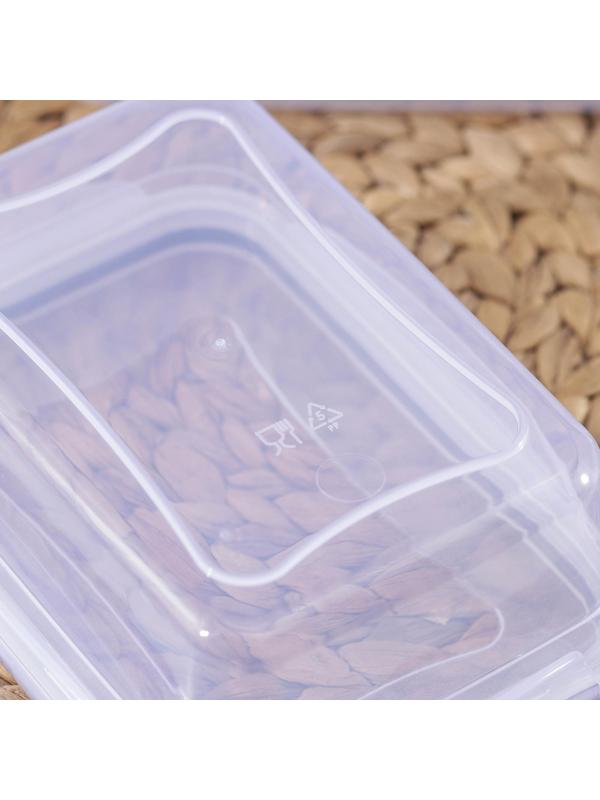 Набор ланч-боксов прямоугольных, 3 шт: 1,3 л, 0,7 л, 0,4 л