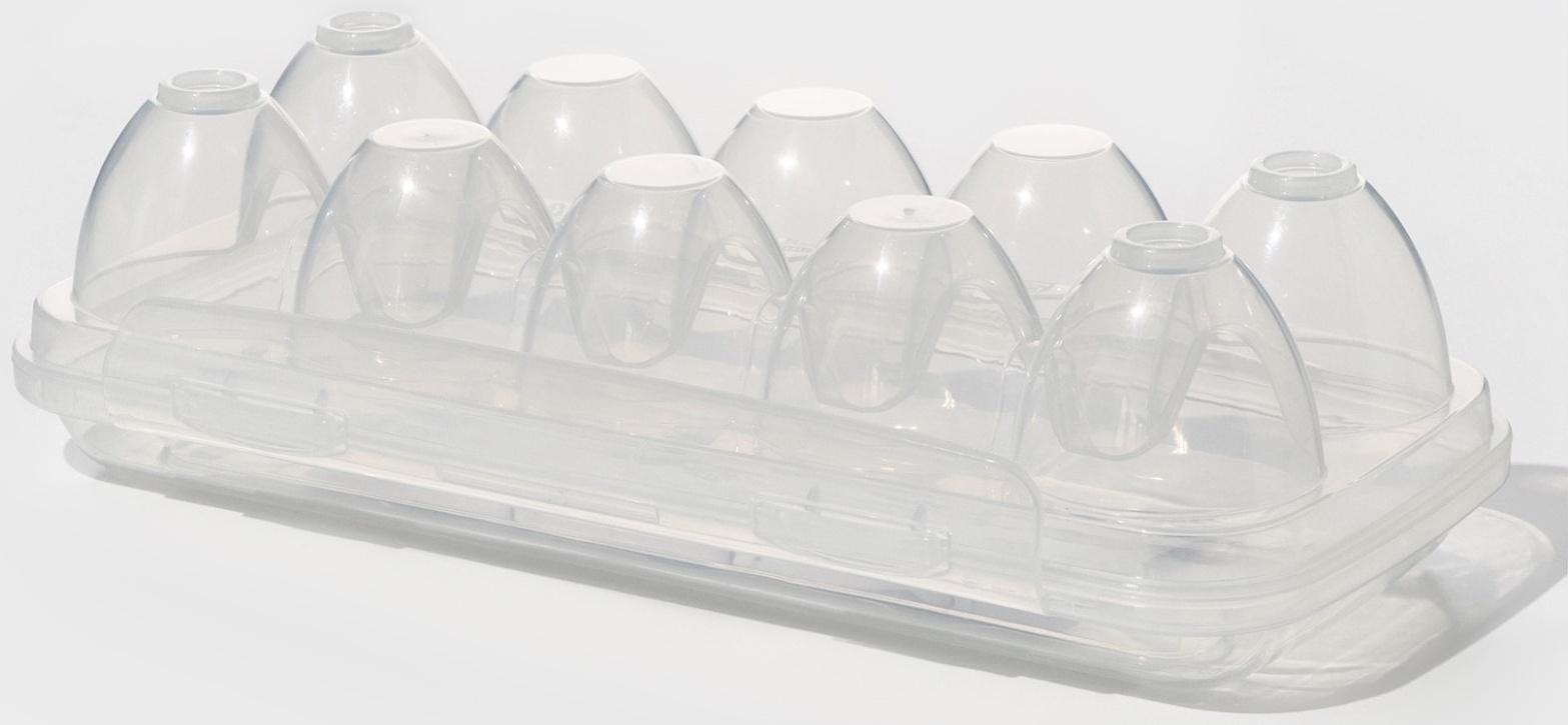 Контейнер для хранения яиц, 10 ячеек, 26,5×12,5×7 см