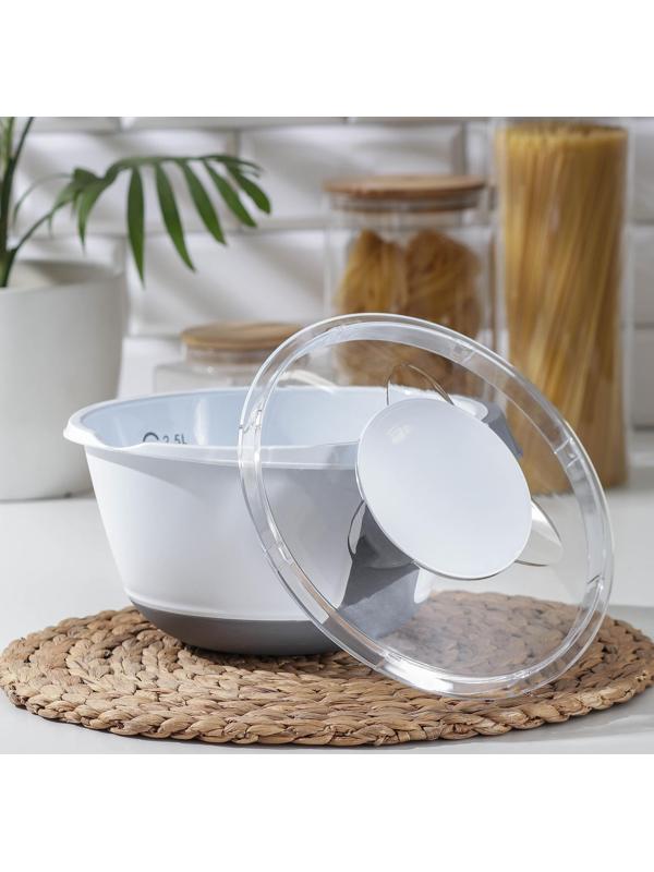 Ёмкость для миксера с крышкой, 2,5 л, 26,5×12,5 см