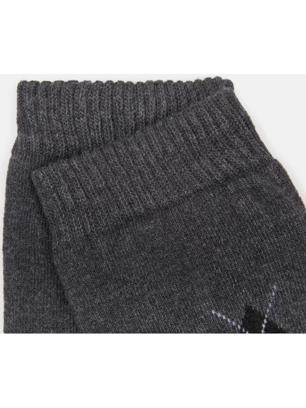 Носки мужские махровые, цвет графит, размер 25-27