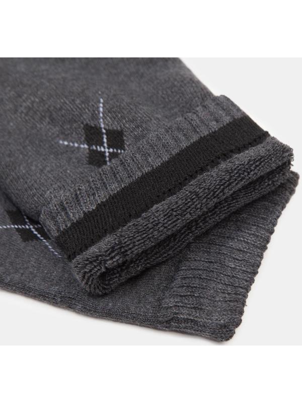 Носки мужские махровые, цвет графит, размер 25-27