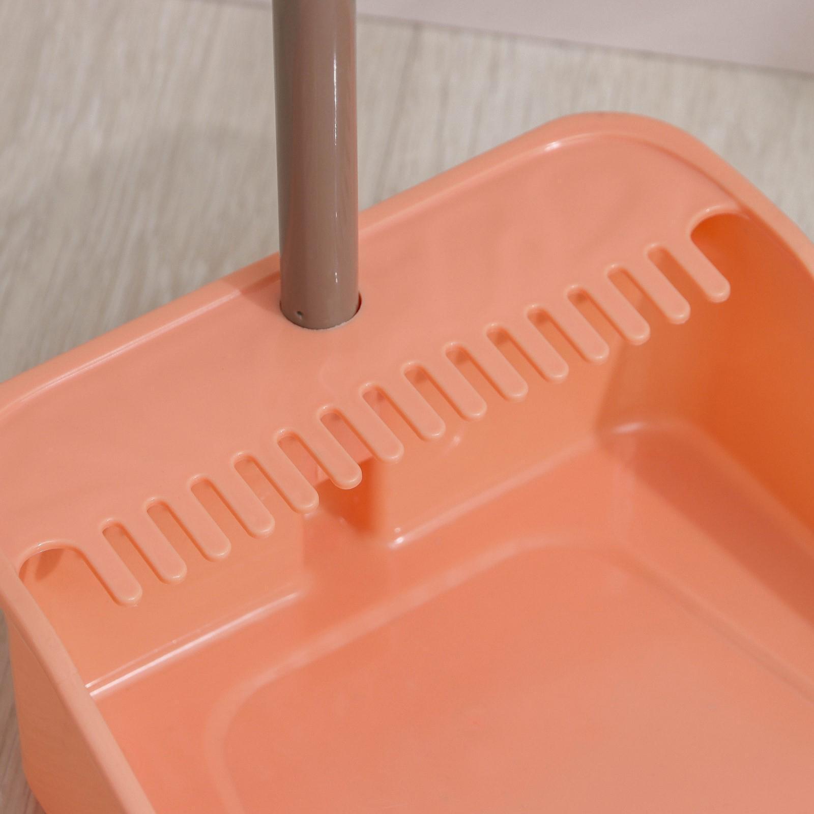 Щётка для пола с совком, 26×90 см, совок 22×25×81 см, цвет МИКС