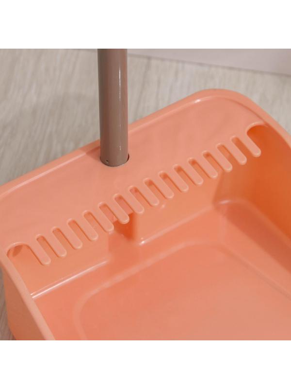 Щётка для пола с совком, 26×90 см, совок 22×25×81 см, цвет МИКС