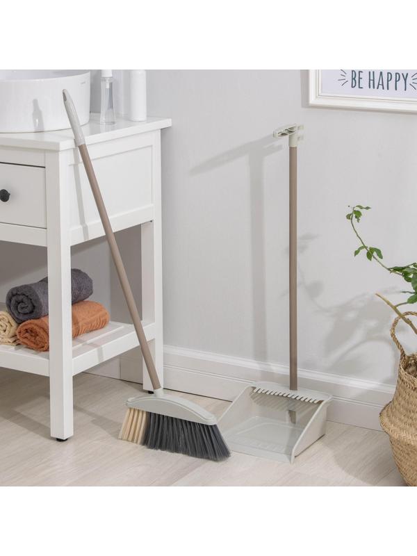 Щётка для пола с совком, 26×90 см, совок 22×25×81 см, цвет МИКС