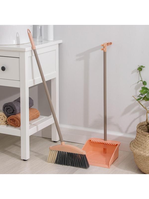 Щётка для пола с совком, 26×90 см, совок 22×25×81 см, цвет МИКС