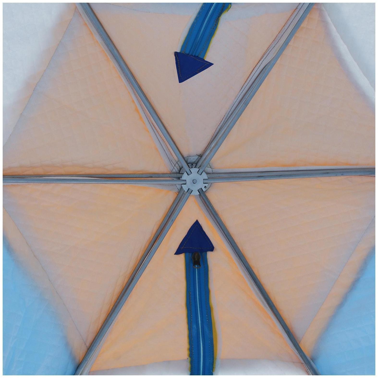 Палатка зимняя «СТЭК» Elite 2-местная, трёхслойная, дышащая