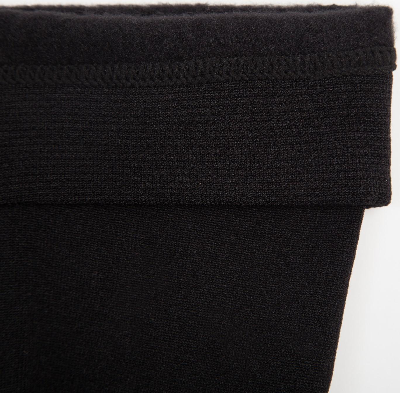 Колготки женские Elegazzi Velour 500 den микрофибра с начёсом, цвет чёрный, размер 2/3