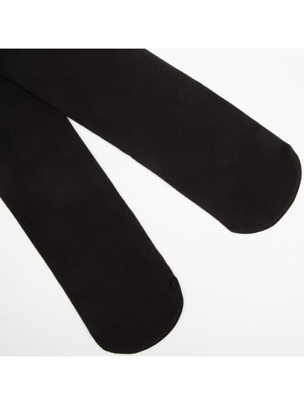 Колготки женские Elegazzi Velour 500 den микрофибра с начёсом, цвет чёрный, размер 2/3