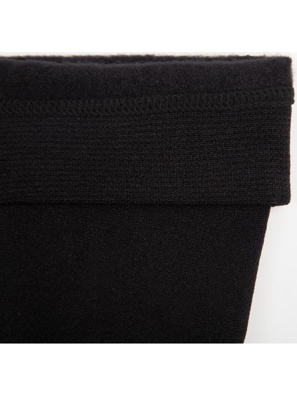 Колготки женские Elegazzi Velour 500 den микрофибра с начёсом, цвет чёрный, размер 2/3