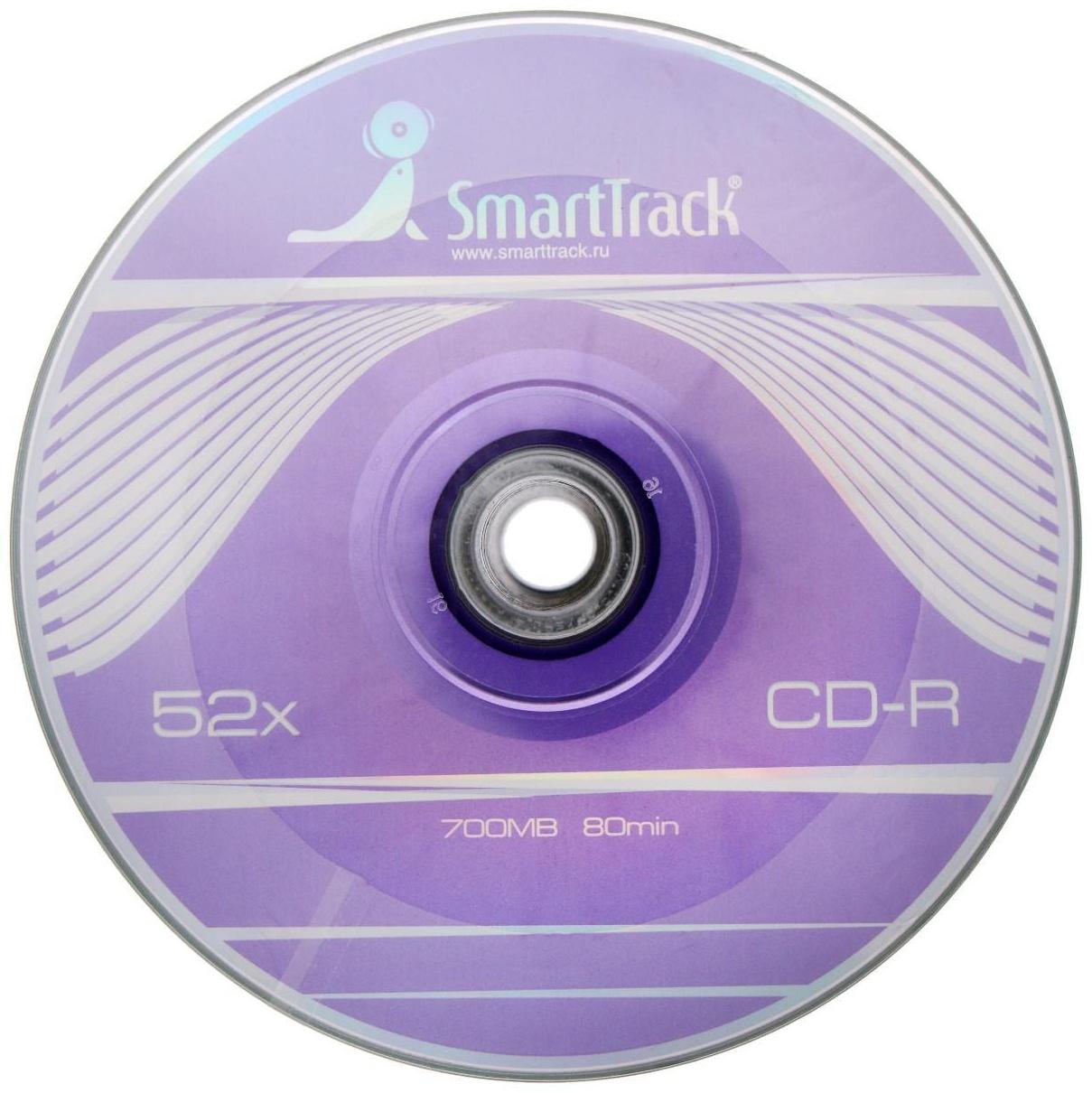 Диск CD-R SmartTrack100, 52x, 700 Мб,  шт