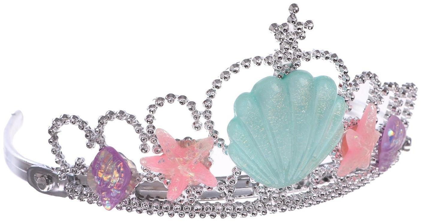 Карнавальный набор «Принцесса» 4 предмета: корона, перчатки, ободок, жезл