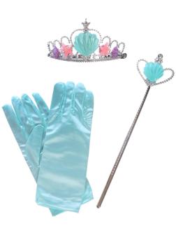 Карнавальный набор «Принцесса» 4 предмета: корона, перчатки, ободок, жезл