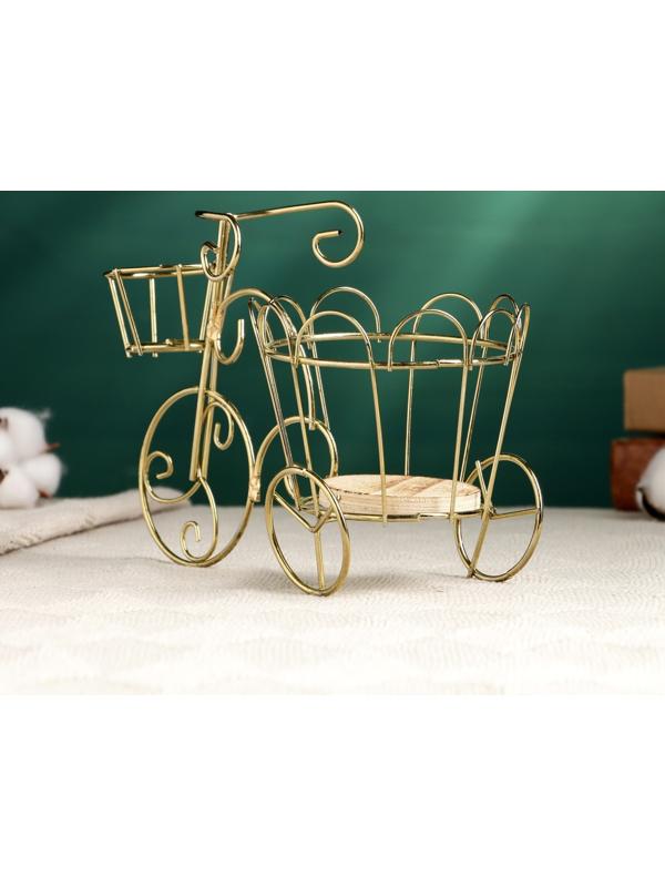 Кашпо-велосипед 20х10х13см