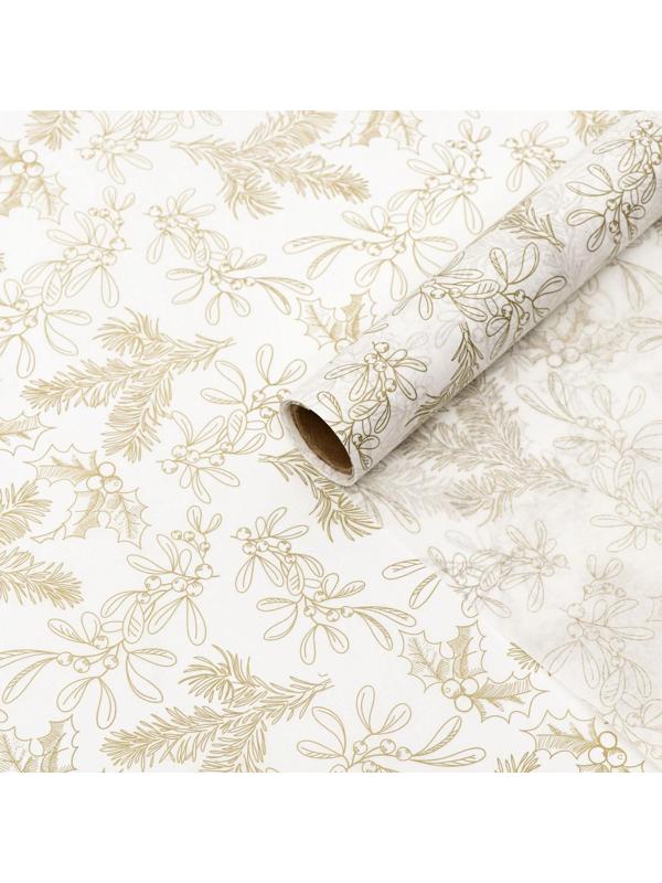 Бумага силиконизированная «Веточки и ягодки», для выпечки, 0,38 х 5 м