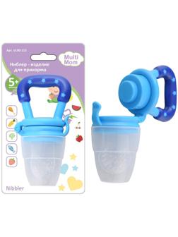 Ниблер детский силиконовый, от 5 месяцев, цвет синий