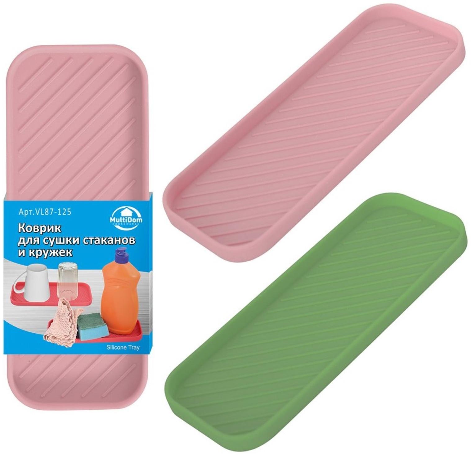 Коврик для сушки стаканов и кружек, МИКС