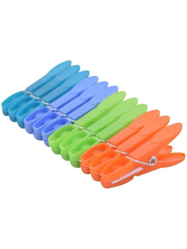 Прищепки для белья пластиковая, 12 шт